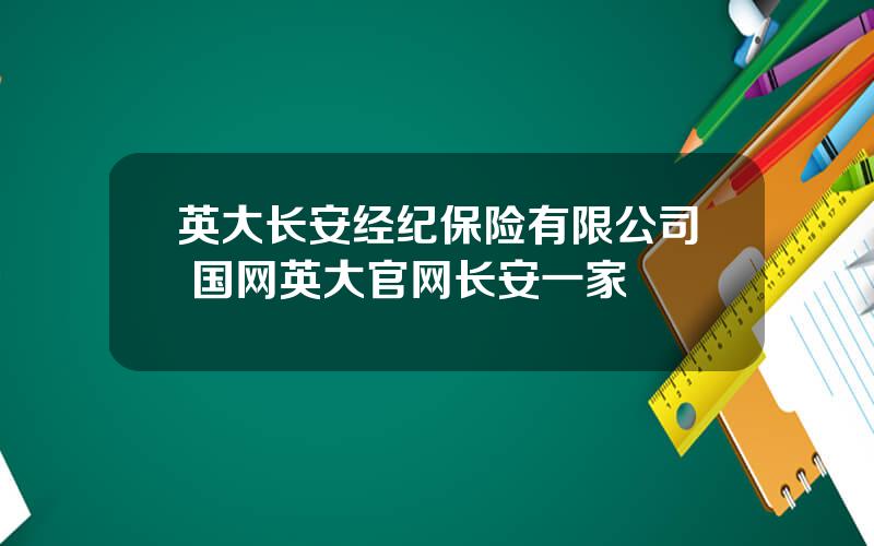 英大长安经纪保险有限公司 国网英大官网长安一家